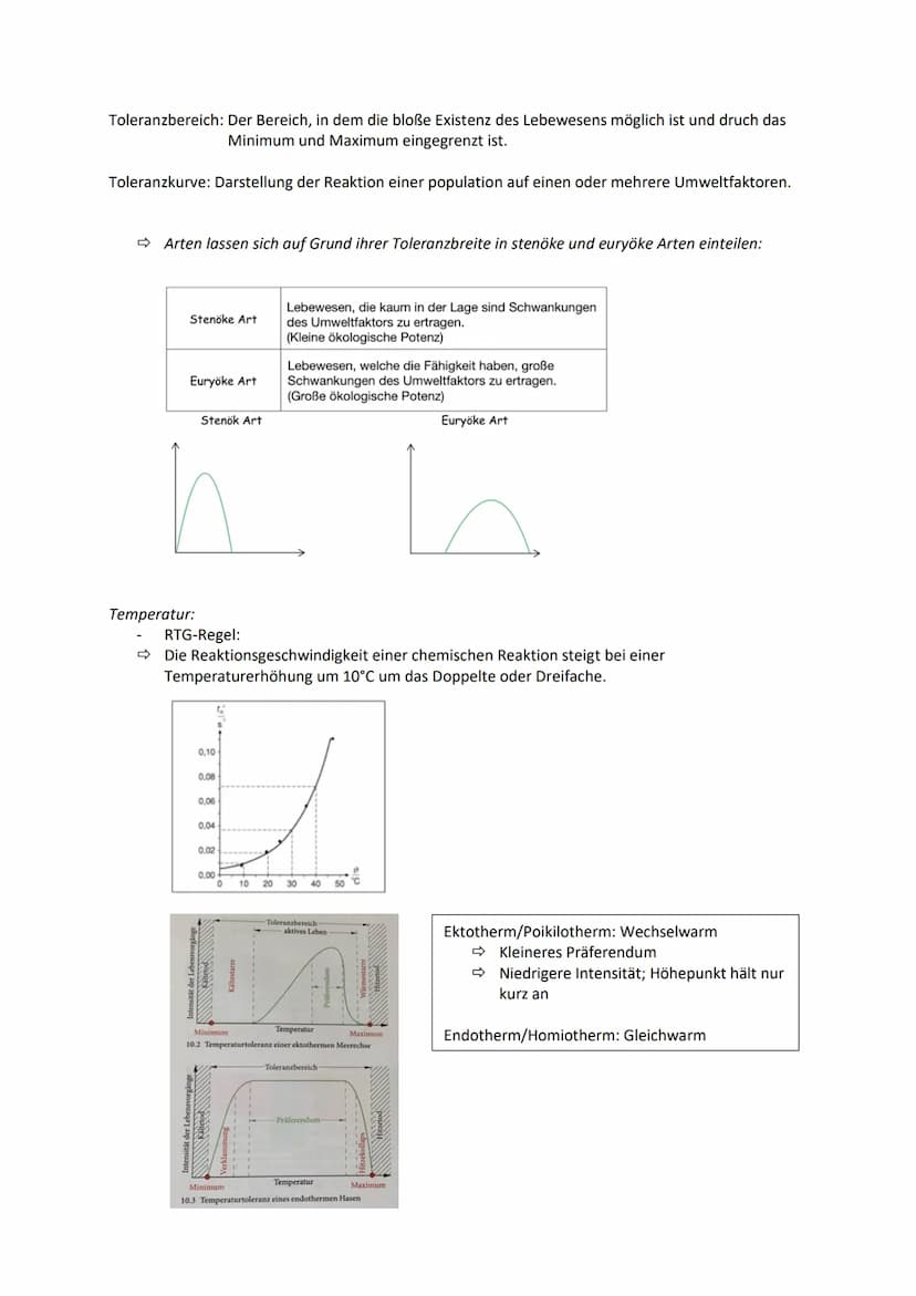 Biologie Q2: Ökologie - Abiotische Faktoren
Definition:
Physikalische und chemische Faktoren der unbelebten Umwelt
Bestandteile/Klimafaktore