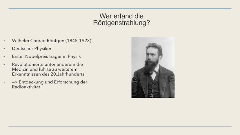 Maram, Medina und Emily 17.11.21
UV- und Röntgenstrahlung Inhaltsverzeichnis
1. Was ist Röntgenstrahlung?
2. Wer erfand die Röntgenstrahlung