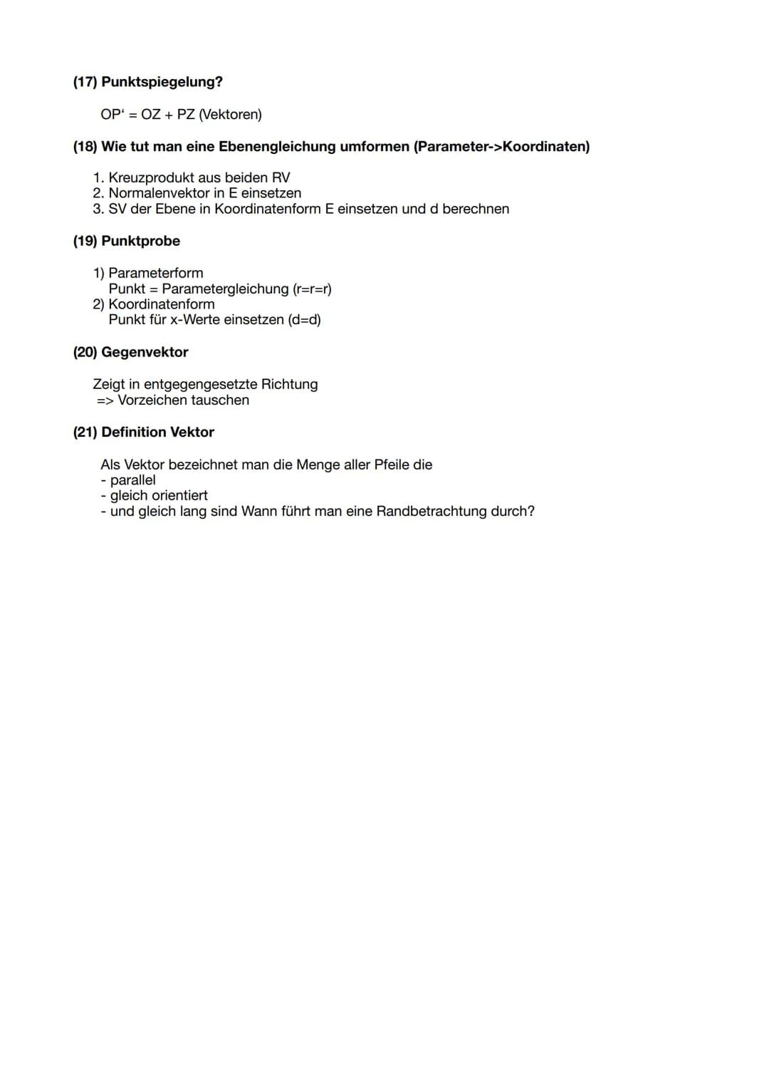 PRÜFUNGSFRAGEN MATHE
Abitur2021
ANALYSIS
(1) Wie verläuft der Graph der Funktion f(x) = e^x ?
- f(0)=1 -> nimmt an der Stelle x den y-Wert 1