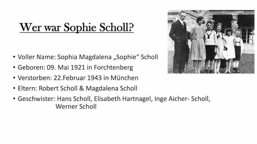 GHOLM STAROONE
HANNOGLESK
FERENULN
8118/43
Sophie Scholl
Eine junge Widerstandskämpferin und Weltveränderin
9. Mai 1921-22. Februar 1943 Wer