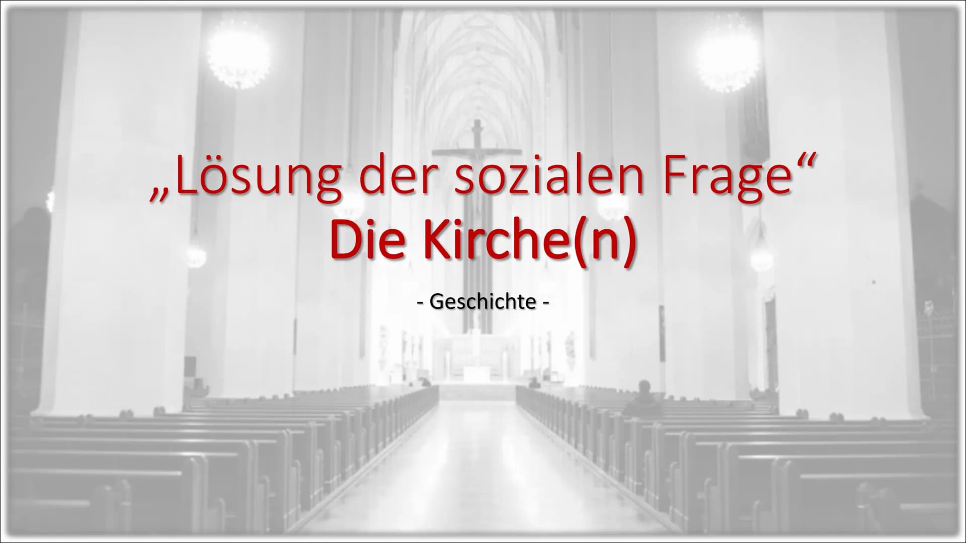 Handout
...zu
„Lösung der sozialen Frage“ – Die Kirche(n)
Inhaltsverzeichnis:
1. Überblick über die Kirchen
2. Lösungsansätze & Ziele
> 2.1 