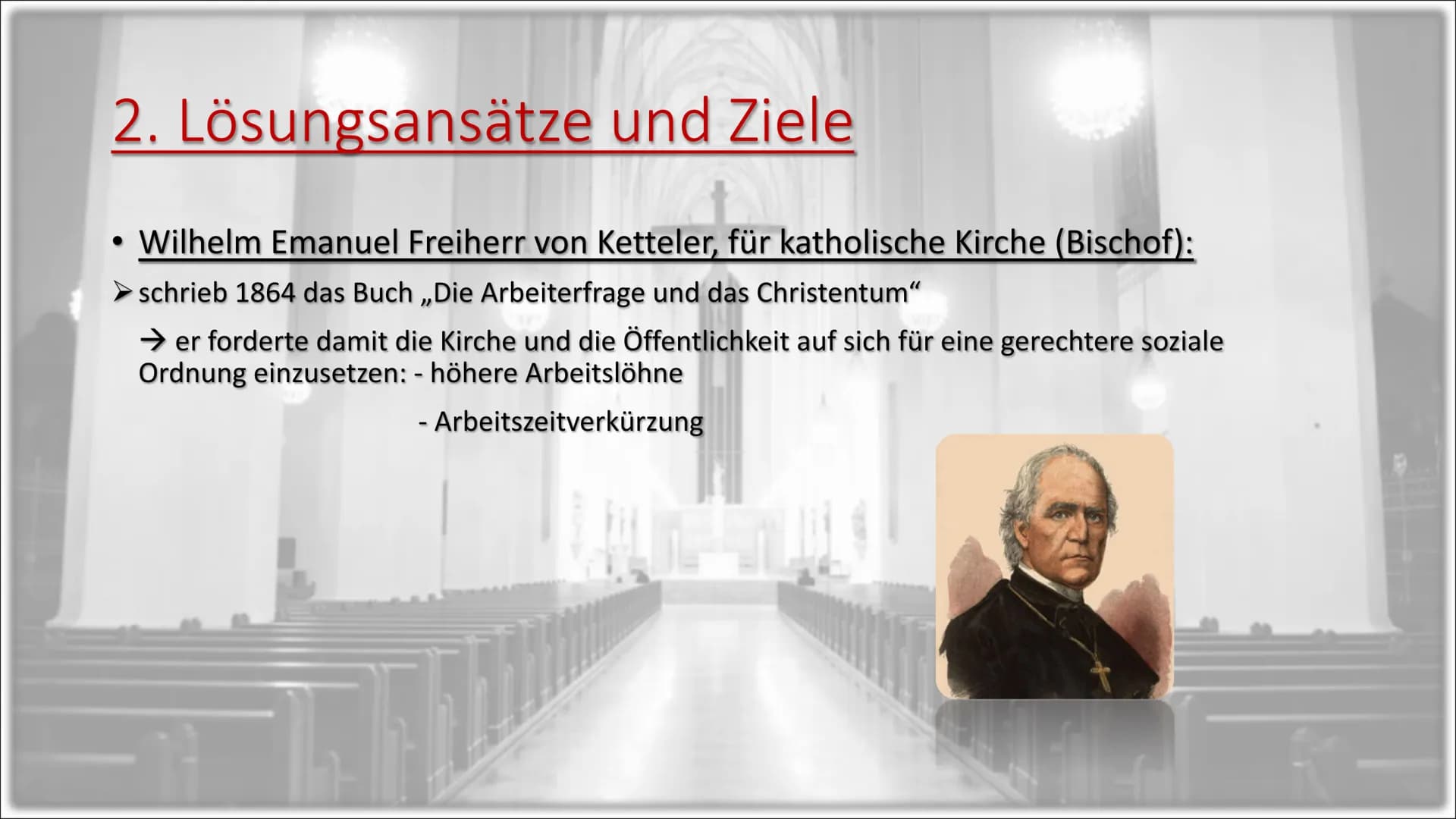 Handout
...zu
„Lösung der sozialen Frage“ – Die Kirche(n)
Inhaltsverzeichnis:
1. Überblick über die Kirchen
2. Lösungsansätze & Ziele
> 2.1 