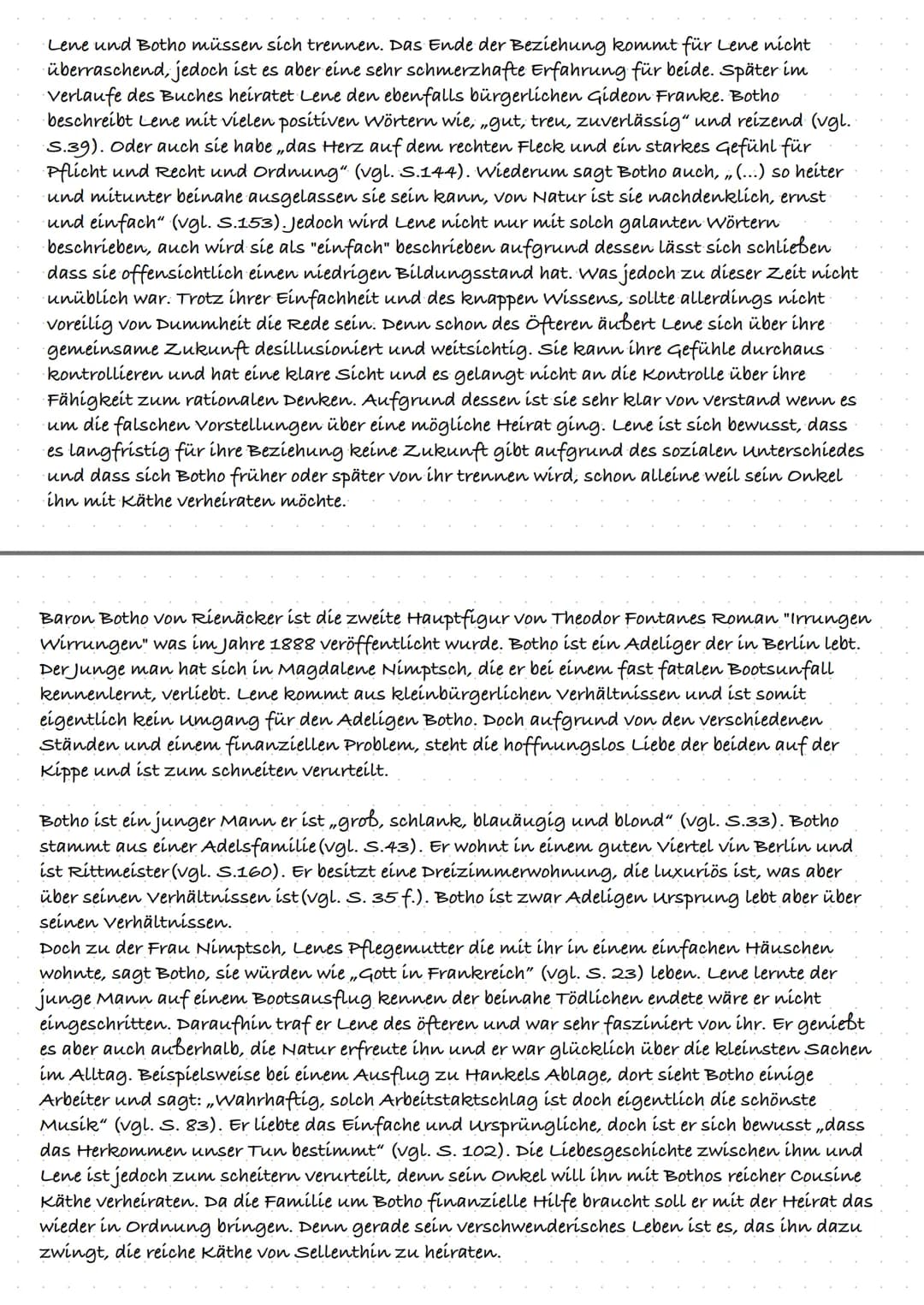 Berufliches Gymnasium
Klassen: 12b, 12d
Fach: Deutsch
●
Thema: Irrungen, Wirrungen - Das erste Kapitel des
Romans, Charakterisierung der Hau