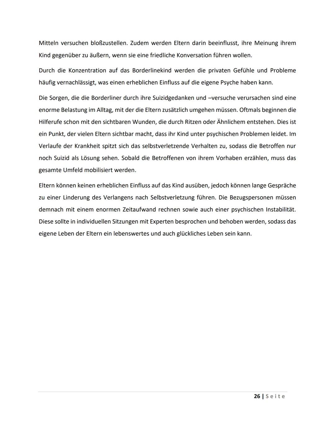 Inhaltsverzeichnis
1 Einleitung
2 Definition/ Begriffserklärung
3 Ausbruch der Krankheit
4
5
6
7
3.1 Die Wurzeln des Borderline-Syndroms
3.2