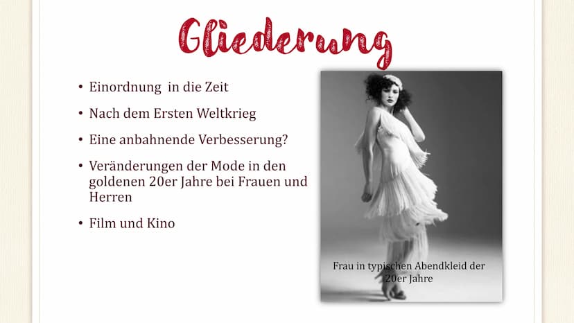 3 Frauen mit Klassischem
20er Jahre Outfits
Lichtspielpalast
Ich
suche
Arbeil
jeder
Sert!
le
Ein Aufschwung?
Die Goldenen Zwanziger Jahre
Re