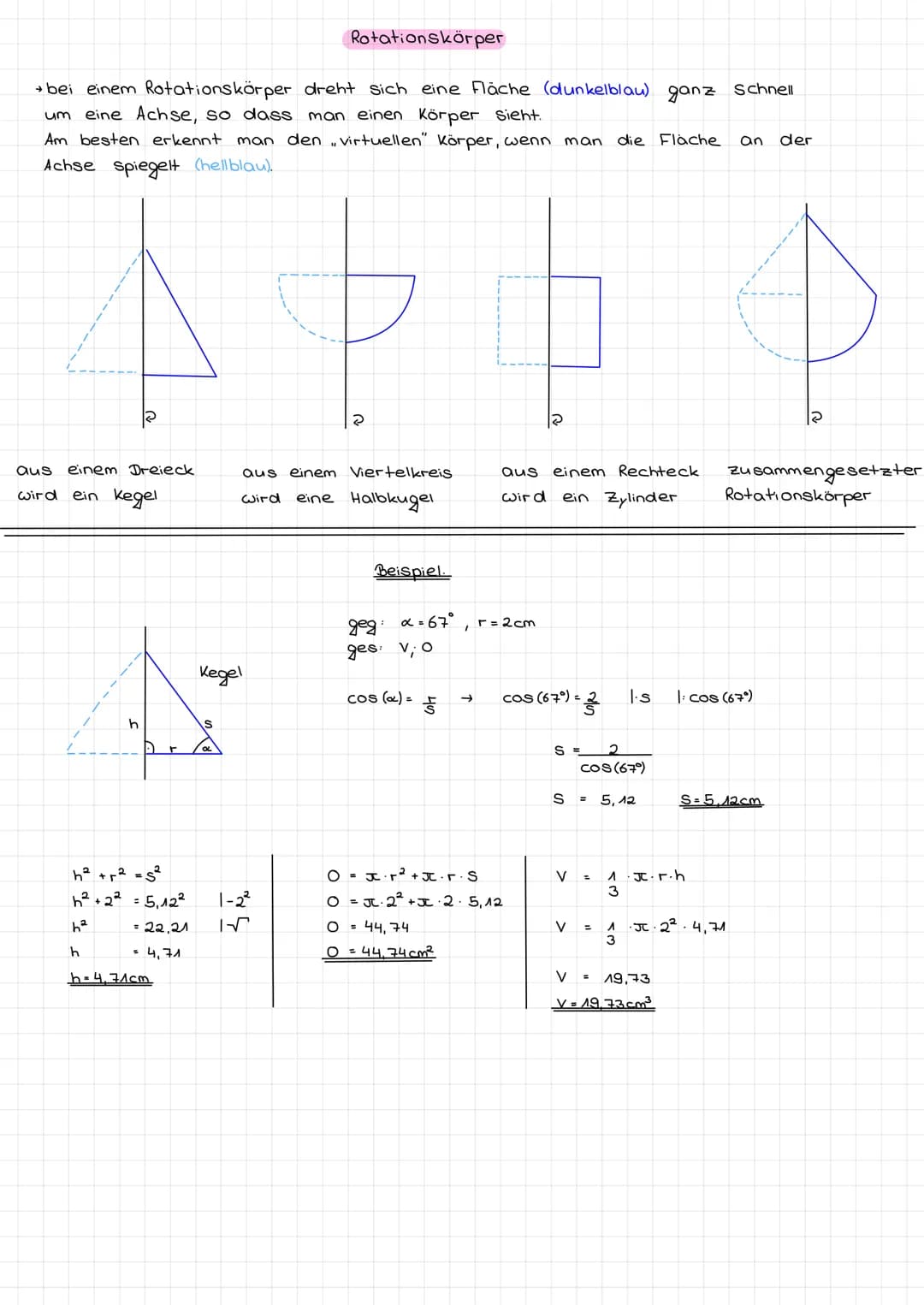 Normal
Würfel:
v=a·a·a=a³
0 = 6a²
Quader:
→V=a.b.c
→ 0·2·a·b+2·b·c +2.c.a
Prisma:
→V= c.he.hk
2
-> M= (a+b+c) hk
→ 0= 2 · che + (a+b+c).hk
Z