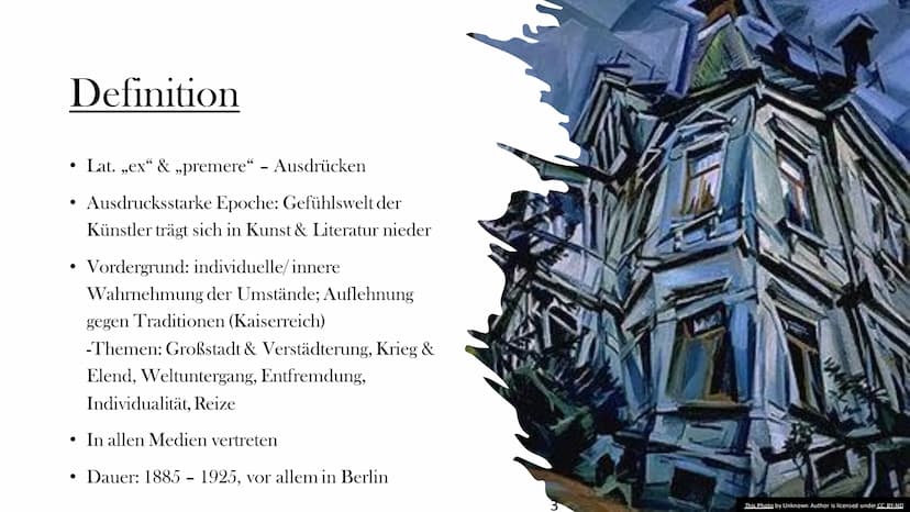 Expressionismus
Eine kulturrevolutionäre Bewegung 2
Inhalt
1. Definition/ Einleitung
2.
Historischer Kontext
3. Expressionismus in bildneris