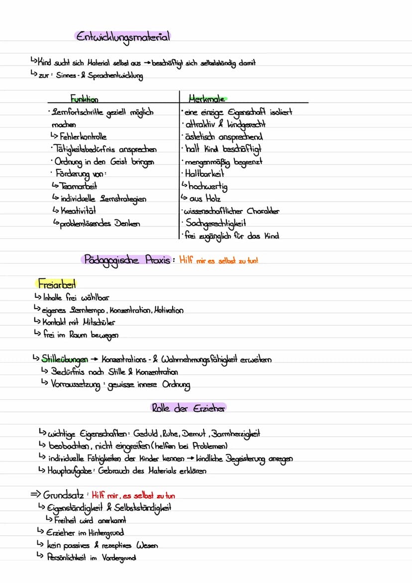 Montessori Pädagogik
Maria Montessori -> Reformpädagogin
Reformpädagogik
Linternationale pädagogische Bewegung
Ziel: grundlegende Verbesseru