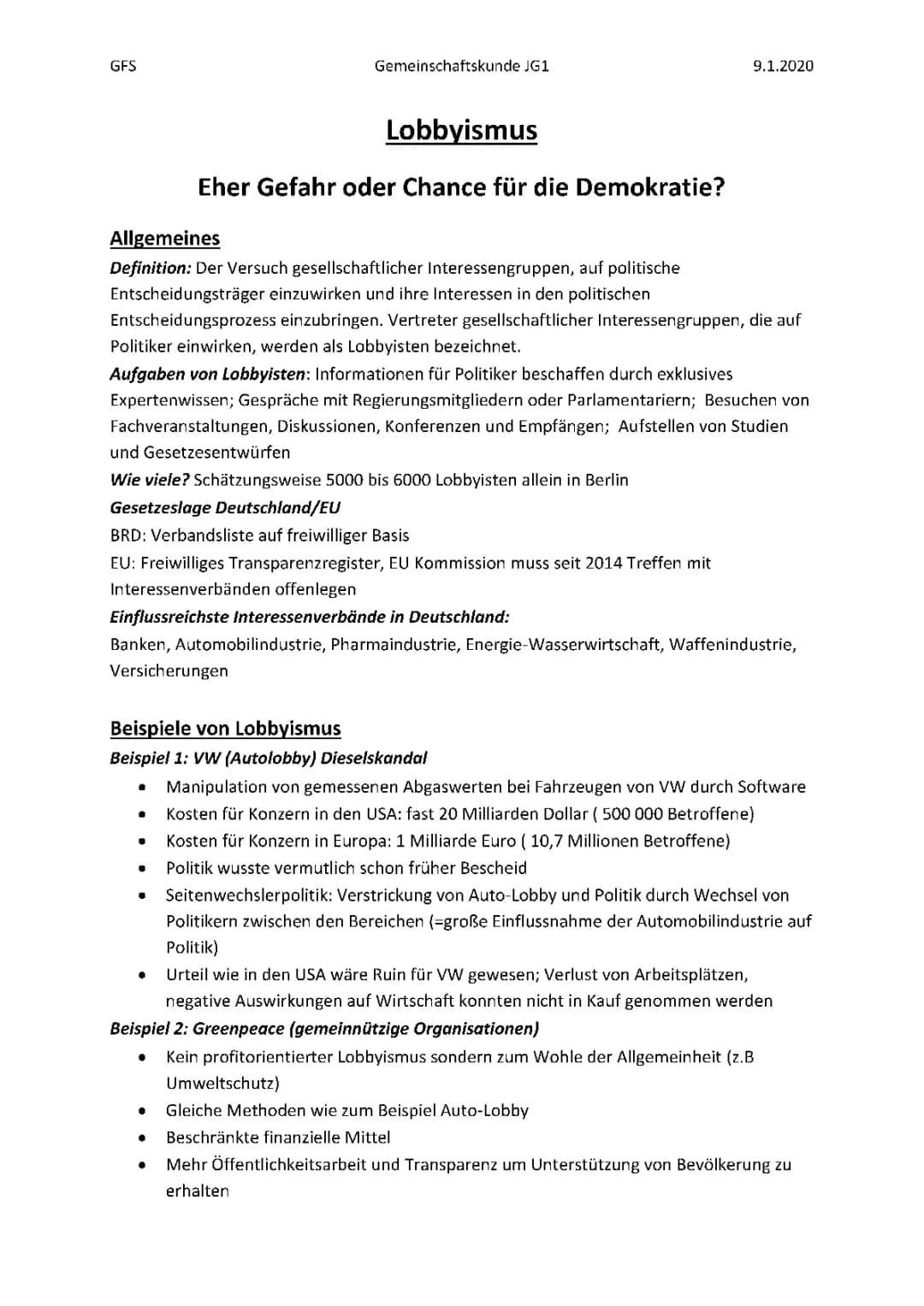 Lobbyismus für Kinder erklärt: Welche Politiker sind Lobbyisten?