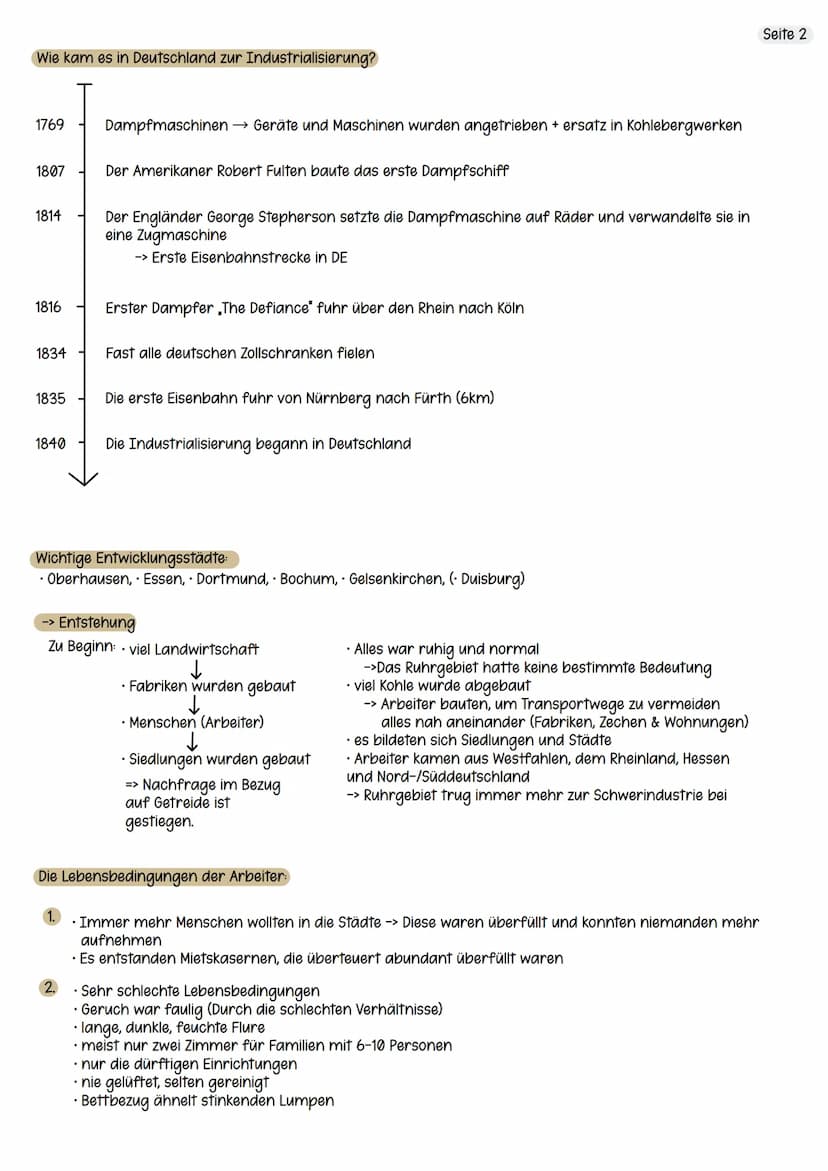 Klasse 8.
Industrialisierung &
Industrielle Revolution
Definition Industrialisierung:
Industrialisierung ist der Prozess (die Entwicklung) v