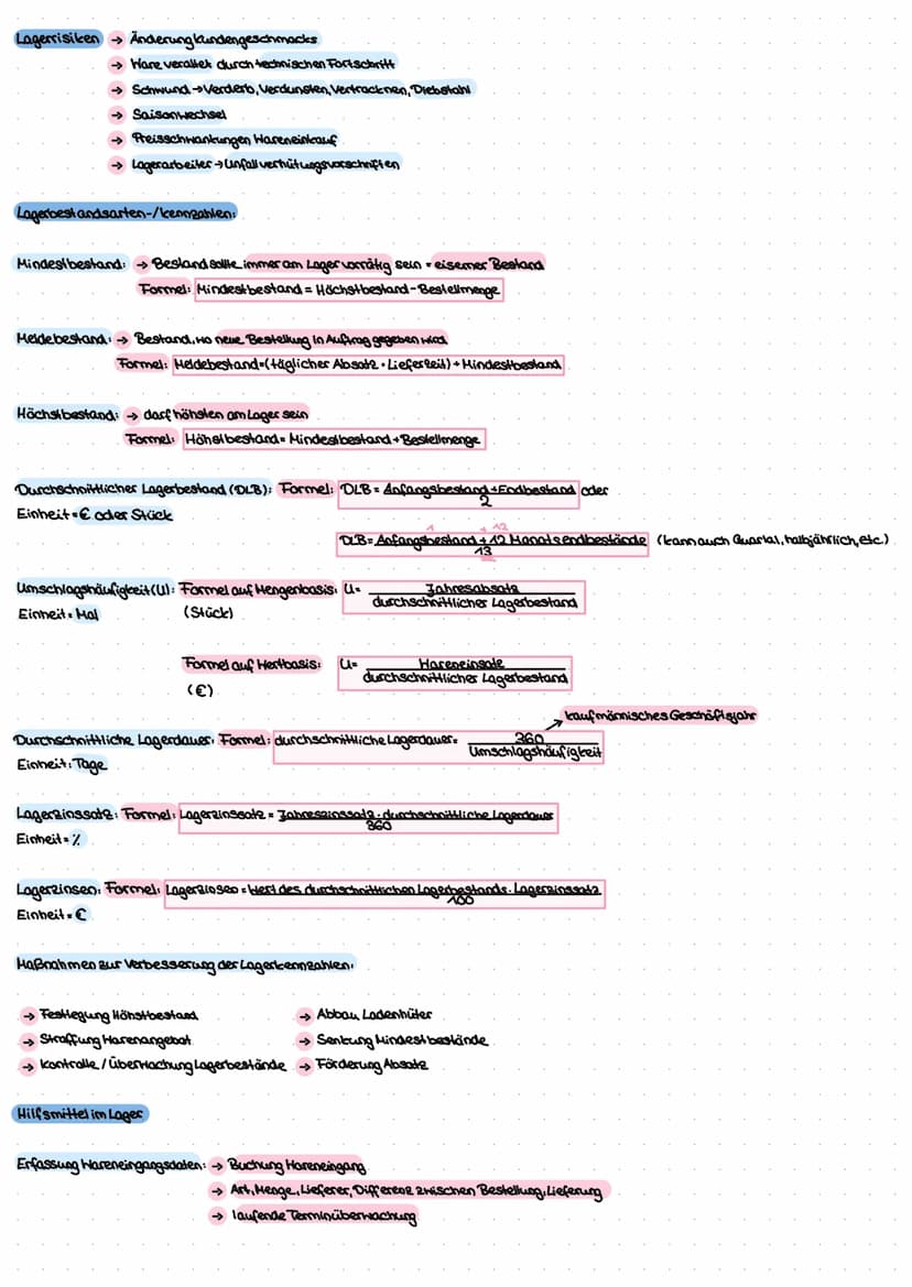 Warenwirtschaft/Kalkulation, Lea EGASA WARENWIRTSCHAFT-/SYSTEM
Ziele/Aufgaben der Warenwirtschaft
Harenwirtschaft: → alle Tätigkeiten im Zus