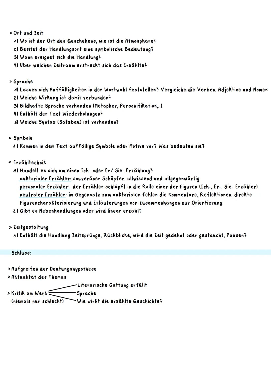 Interpretation Kurzprosa
Einleitung: nicht interpretieren!
> Basissatz:
Titel
Autor
Textart
Thema: Um was geht es eigentlich? Z.B. Rassismus