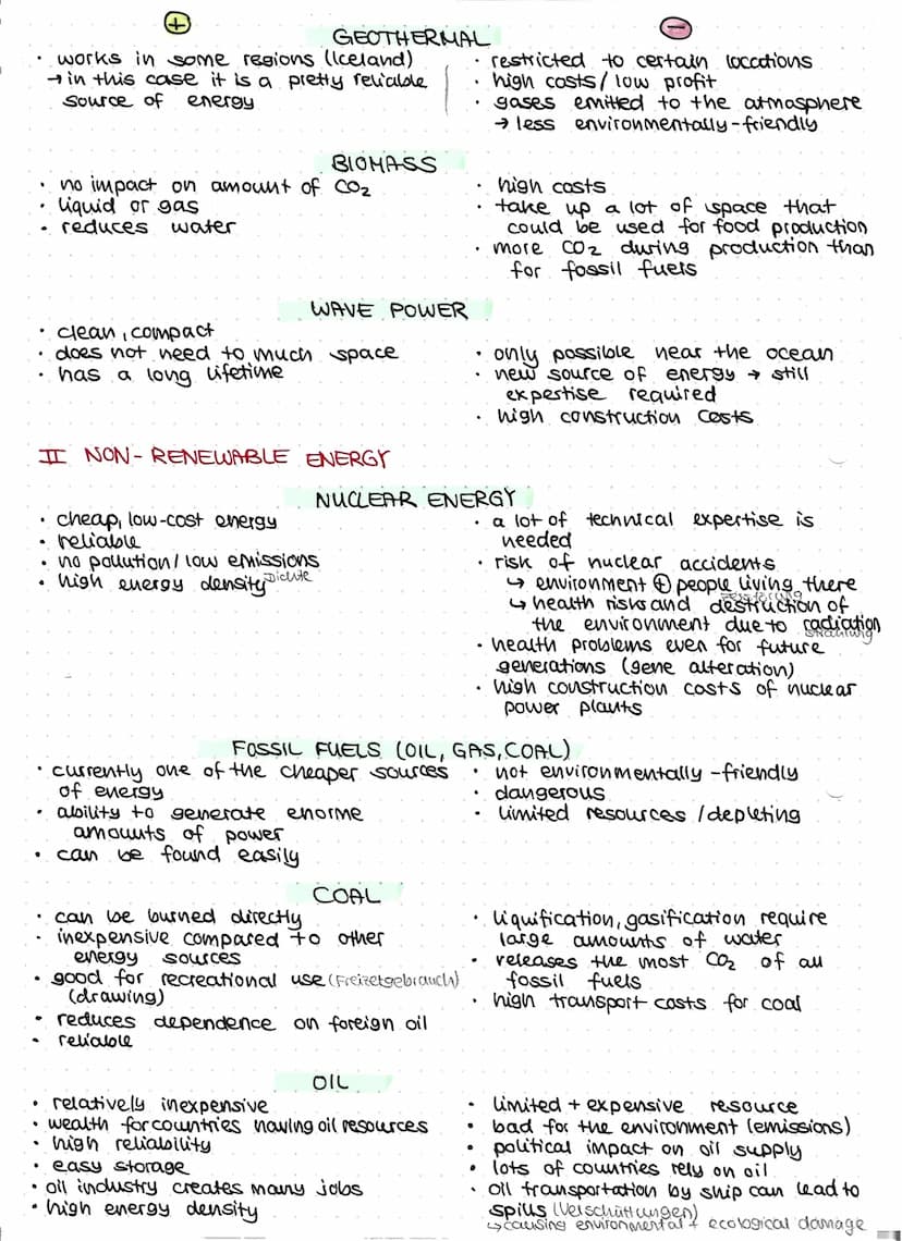 Sources of energy
renewable energy
erneuerbare Energie
> comes from natural sources /
processes that are constantly.
replenished
> clean ene