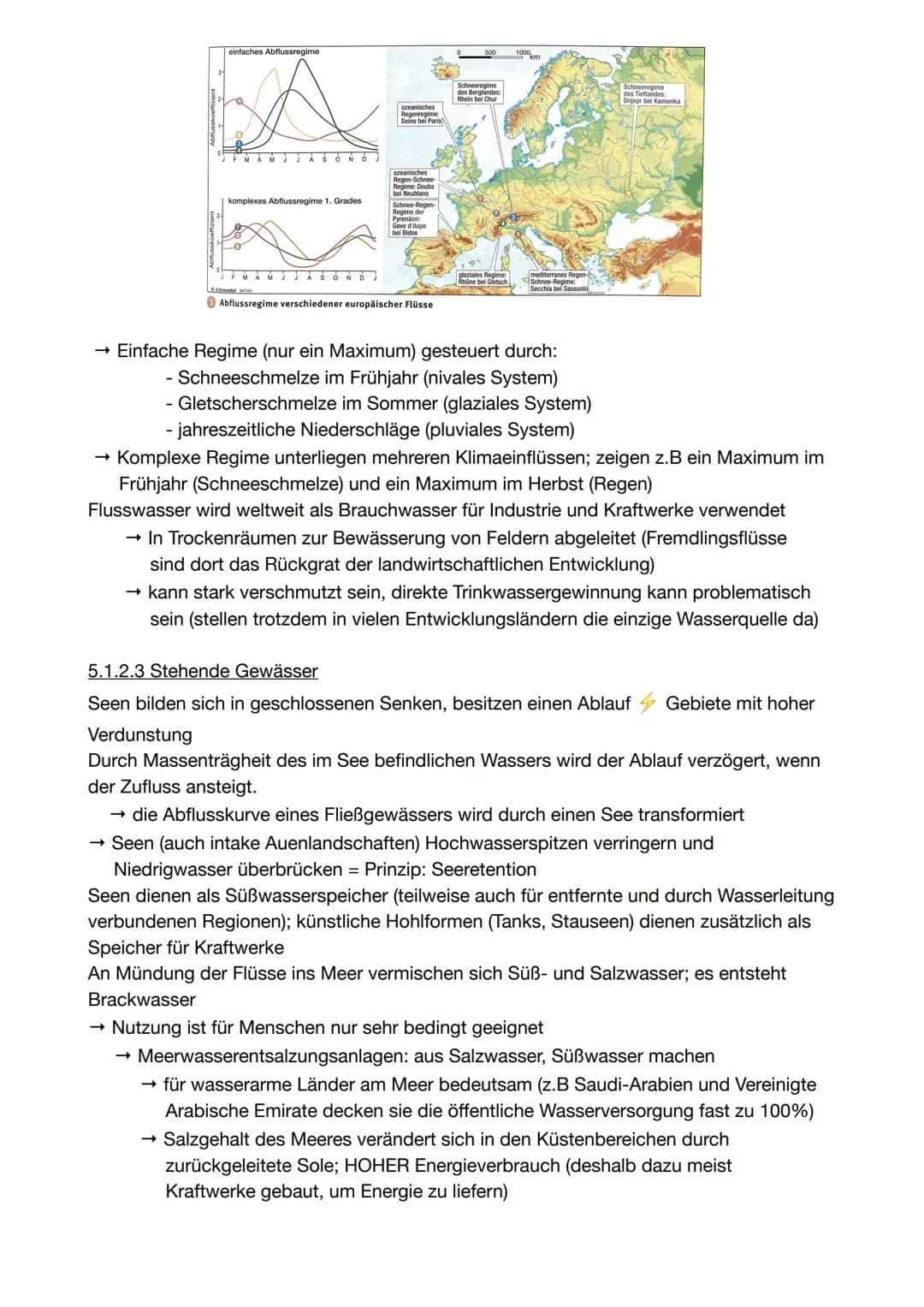 5.1 Lebensgrundlage Wasser (S.80-81)
5.1.1 Vorkommen, Verfügbarkeit und Verbrauch
Wasser + Eigenschaften: wesentliche Grundlage des Lebens a