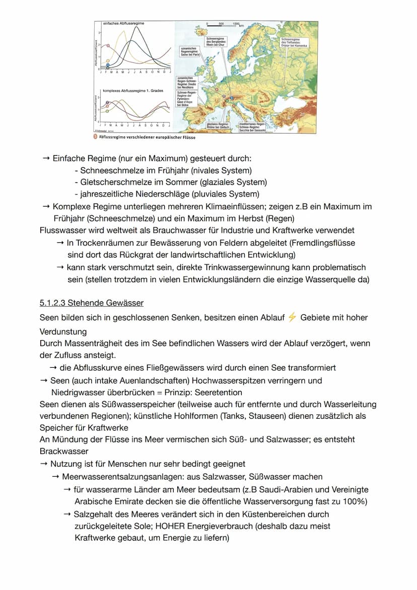 5.1 Lebensgrundlage Wasser (S.80-81)
5.1.1 Vorkommen, Verfügbarkeit und Verbrauch
Wasser + Eigenschaften: wesentliche Grundlage des Lebens a
