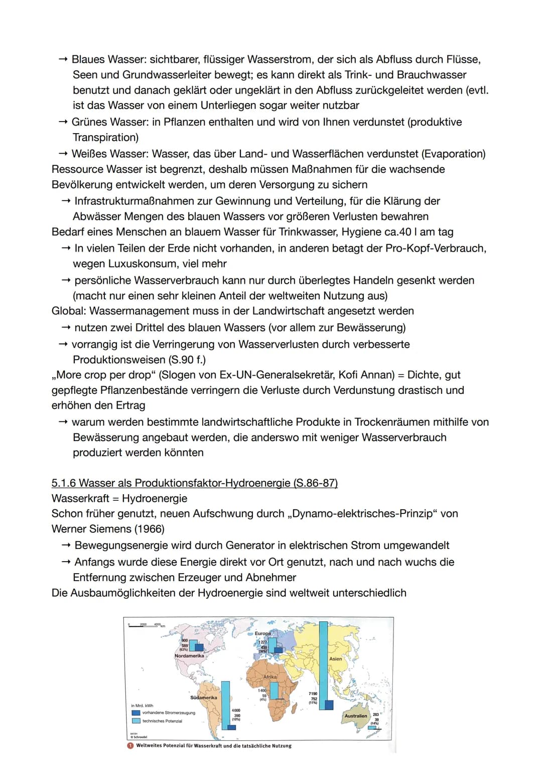 5.1 Lebensgrundlage Wasser (S.80-81)
5.1.1 Vorkommen, Verfügbarkeit und Verbrauch
Wasser + Eigenschaften: wesentliche Grundlage des Lebens a