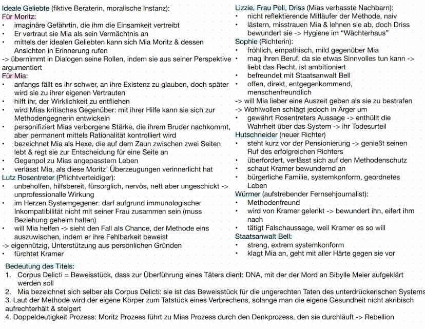 Basissatz:
Mia Holl (Biologin, 34 Jahre alt):
gesund, sozial unauffällig, systemkonform -> Idealbiografie
atheistisch, zurückhaltend, handel