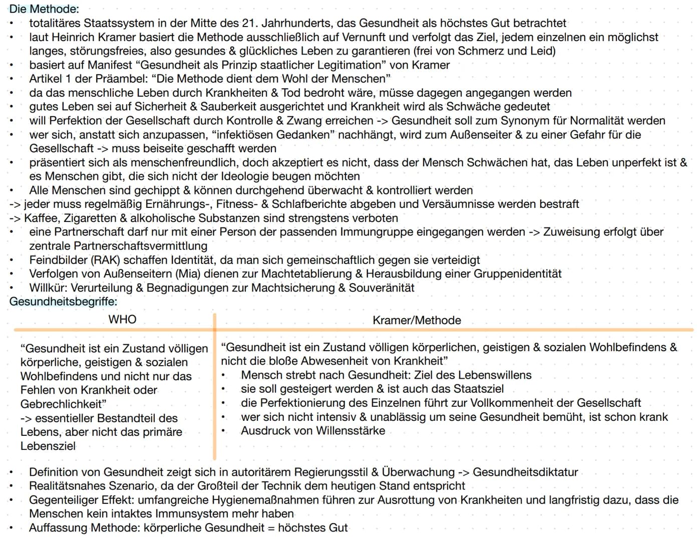 Basissatz:
Mia Holl (Biologin, 34 Jahre alt):
gesund, sozial unauffällig, systemkonform -> Idealbiografie
atheistisch, zurückhaltend, handel