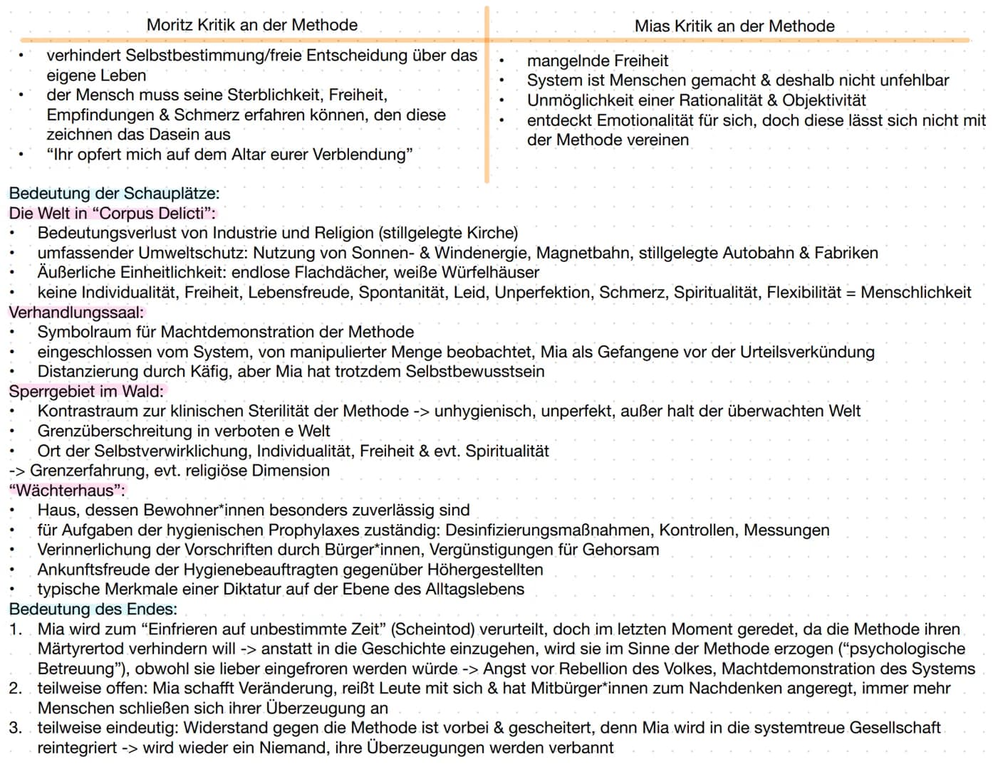 Basissatz:
Mia Holl (Biologin, 34 Jahre alt):
gesund, sozial unauffällig, systemkonform -> Idealbiografie
atheistisch, zurückhaltend, handel