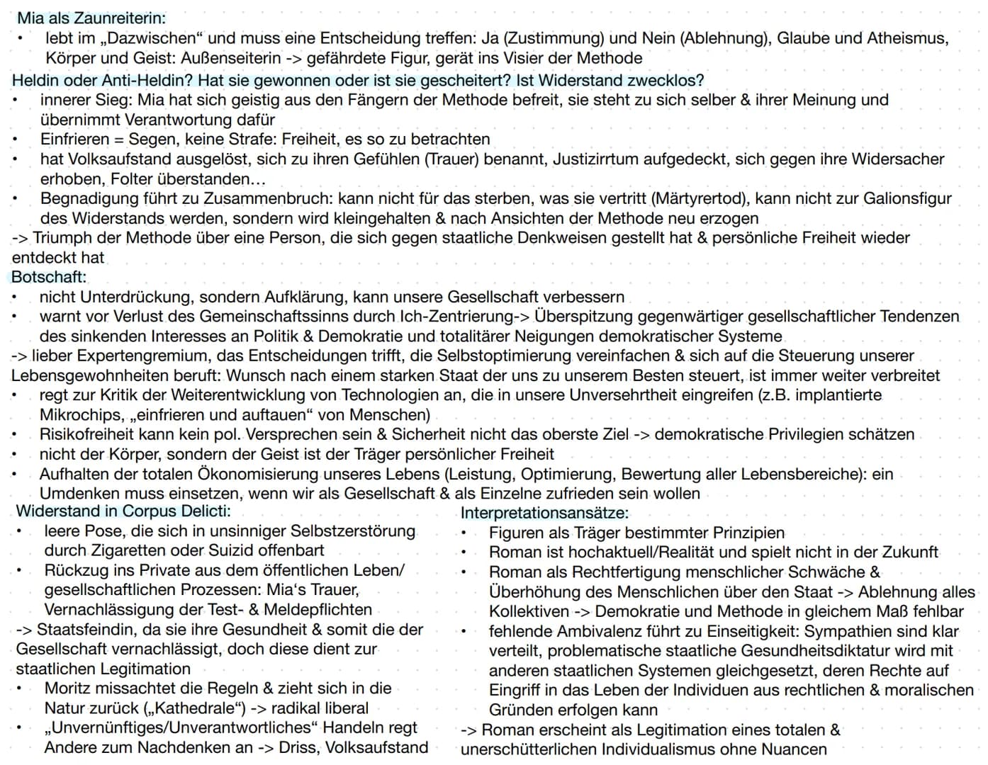 Basissatz:
Mia Holl (Biologin, 34 Jahre alt):
gesund, sozial unauffällig, systemkonform -> Idealbiografie
atheistisch, zurückhaltend, handel