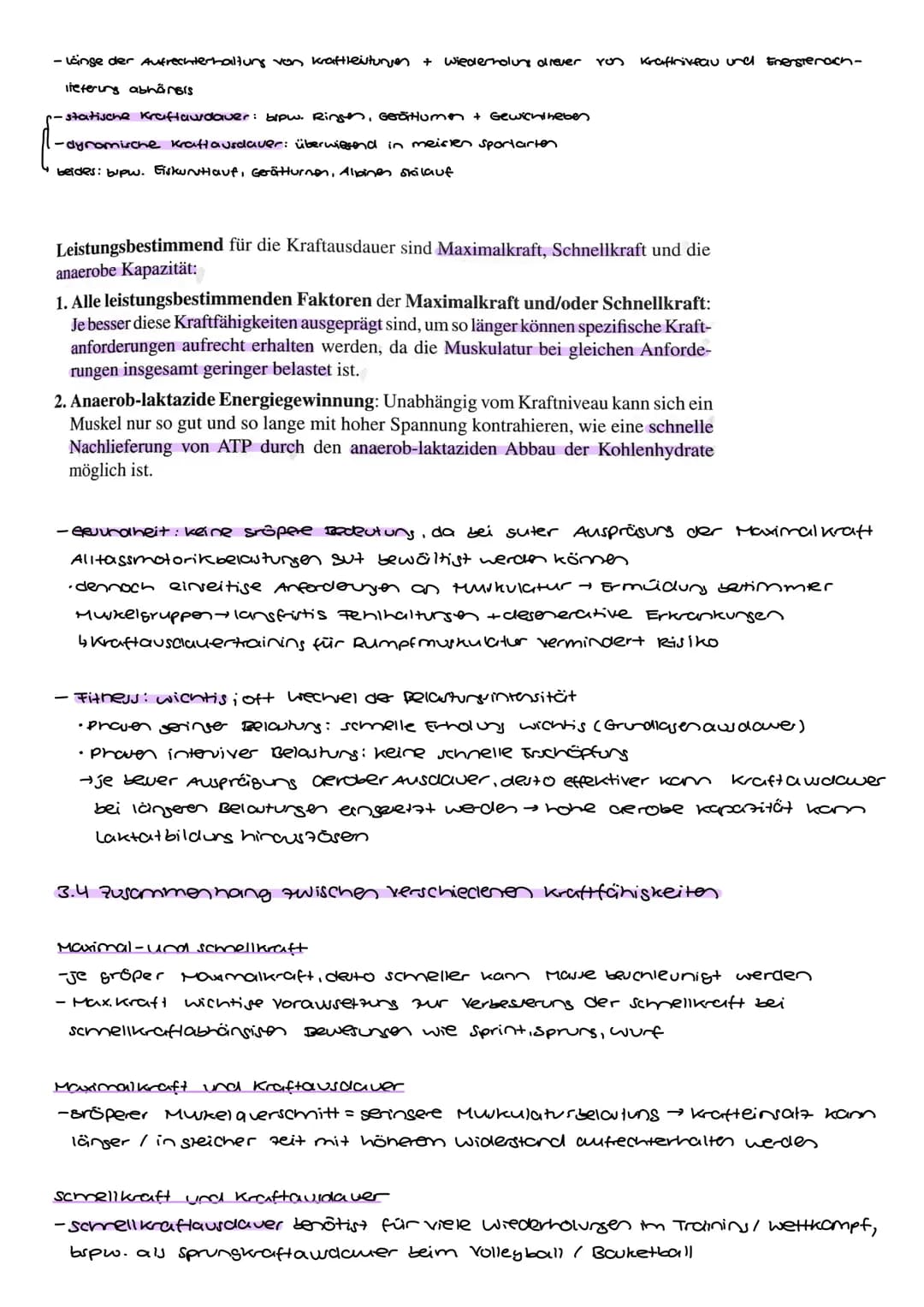 3.Kraftfähigkeiten und leistungsbestimmende Faktoren
2X4
Schnellkraft
Maximalkraft
Abb. 43: Kraftfähigkeiten.
Kraftausdauer
- Kraft tritt in