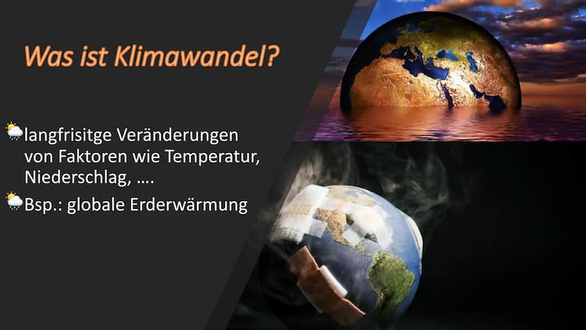 Klimawandel
Komplexe Leistung im Fach Geographie ,,Erst wenn der letzte Baum gerodet,
der letzte Fluss vergiftet,
der letzte Fisch gefangen 