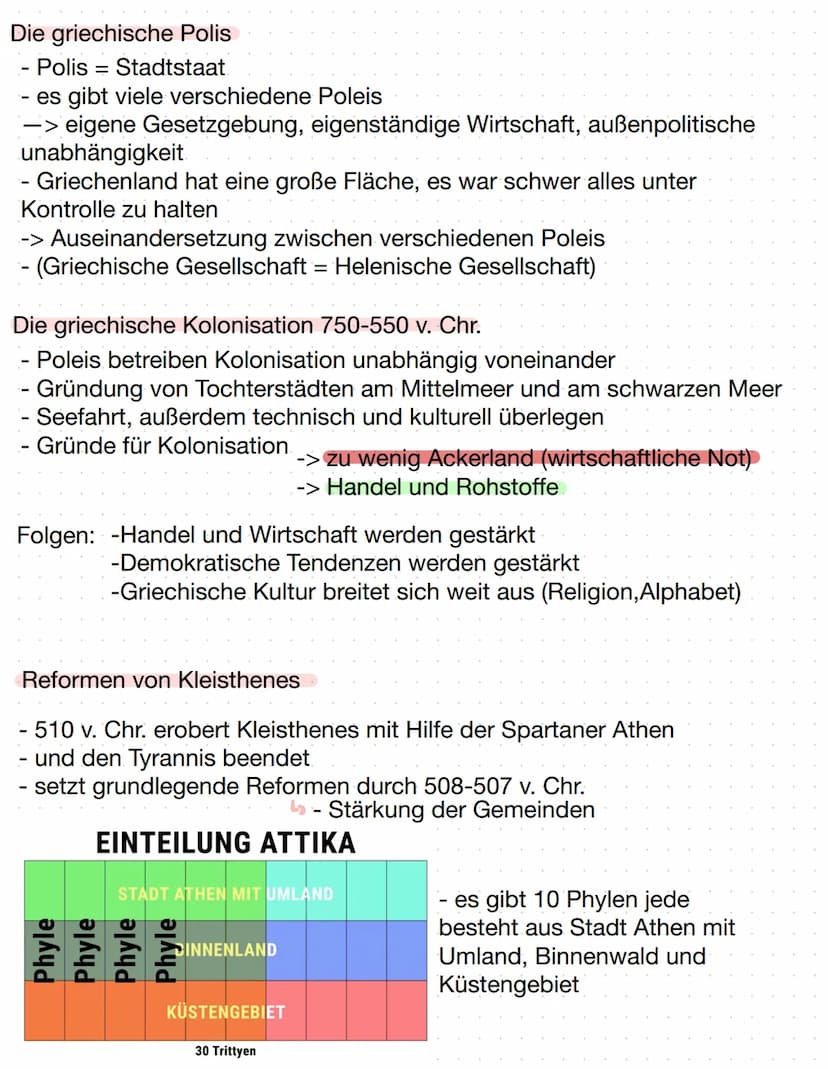 Geschi Lerzettel MSS11-1
Themen:
Das Antike Griechenland
- Entwicklung der Demokratie in Athen
- Vergleich Demokratie früher und heute
- Röm