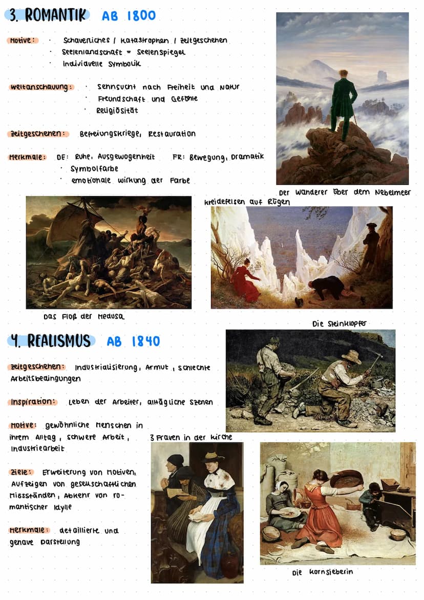 Kunst Abitur: Epochen im Überblick
1. RENAISSANCE 1420-1520
zentralperspektive
Menschen mit Makeln
vorbild: Antike
goldener Schnik
viel Prun