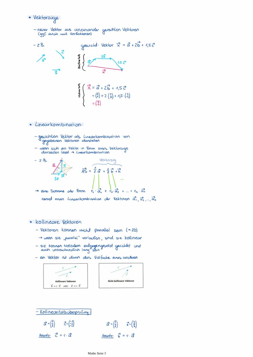 VEKTOREN
3D-Koordinatensystem
Abstand von 2 Punkten
A(xal Yalza)
в (хочь 176)
TABI √(xa-x₂)² + (4₁-46)² + (Za-Z₂)
egal wie rum
Vektoren
Spal
