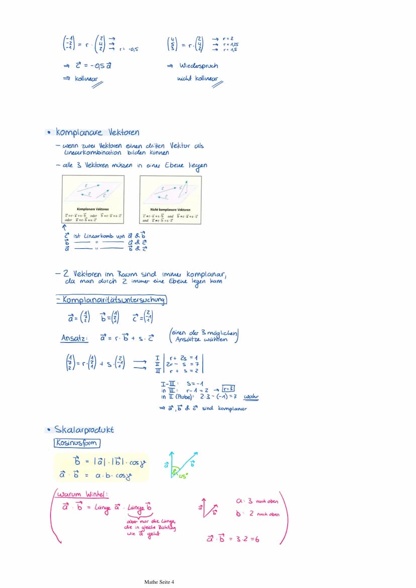 VEKTOREN
3D-Koordinatensystem
Abstand von 2 Punkten
A(xal Yalza)
в (хочь 176)
TABI √(xa-x₂)² + (4₁-46)² + (Za-Z₂)
egal wie rum
Vektoren
Spal