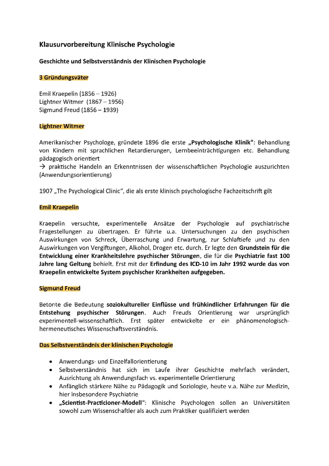 Klinische Psychologie 