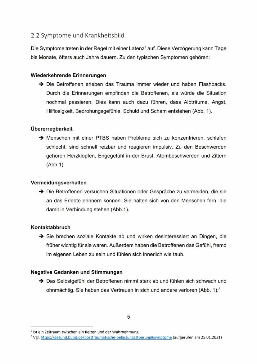 DIE POSTTRAUMATISCHE
BELASTUNGSSTÖRUNG
(PTBS)
Verfasst von:
Klasse:
Schule:
Schuljahr:
Kurslehrerin:
Kurs:
Abgabetermin:
1.bl Inhaltsverzeic