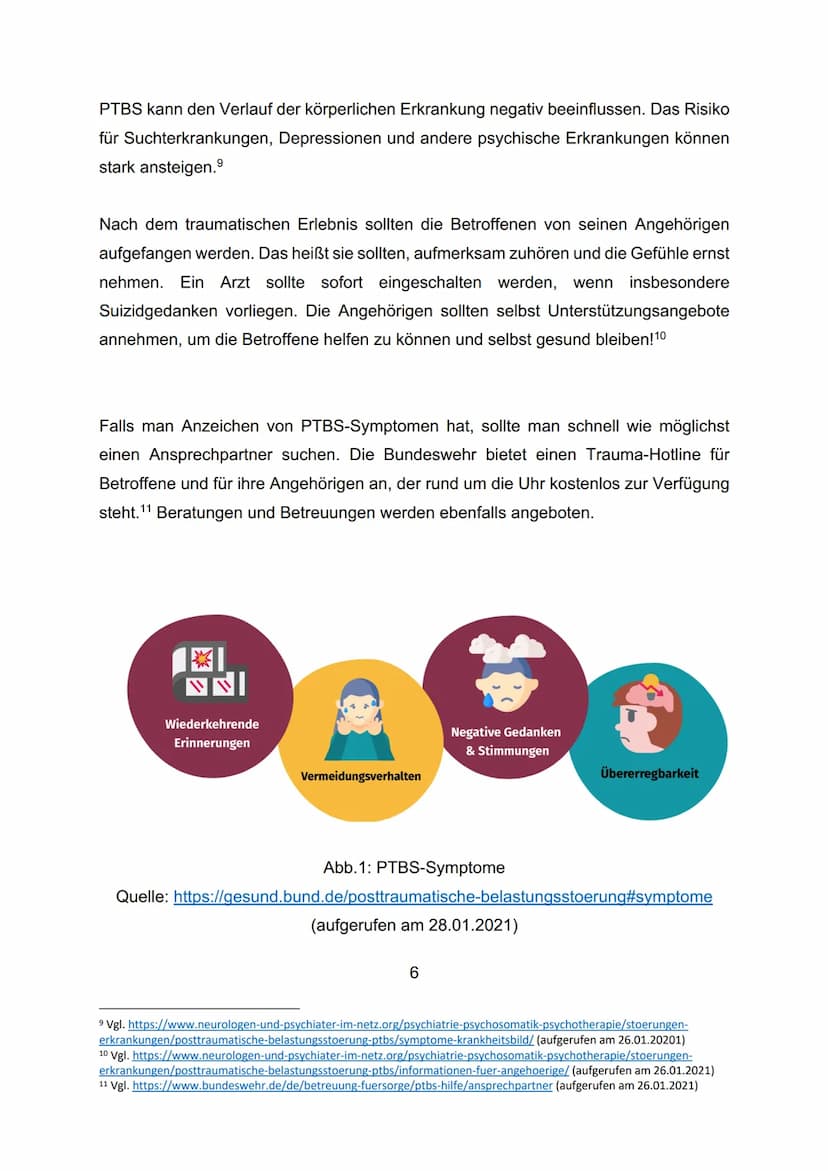 DIE POSTTRAUMATISCHE
BELASTUNGSSTÖRUNG
(PTBS)
Verfasst von:
Klasse:
Schule:
Schuljahr:
Kurslehrerin:
Kurs:
Abgabetermin:
1.bl Inhaltsverzeic