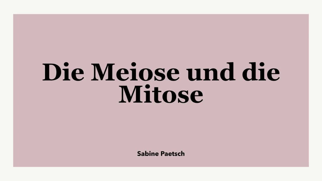 Was sind die Unterschiede zwischen Meiose und Mitose? Eine einfache Erklärung