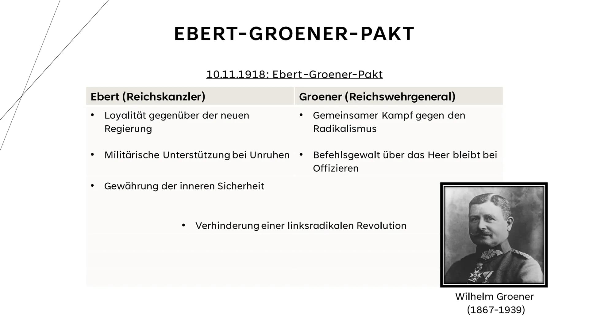 REVOLUTION VON 1918/19 + VERFASSUNG
DER WEIMARER REPUBLIK
1 STRUKTUR
Revolution von 1918/19
●
●
●
Matrosenaufstand
Abdankung des Kaisers/Dop