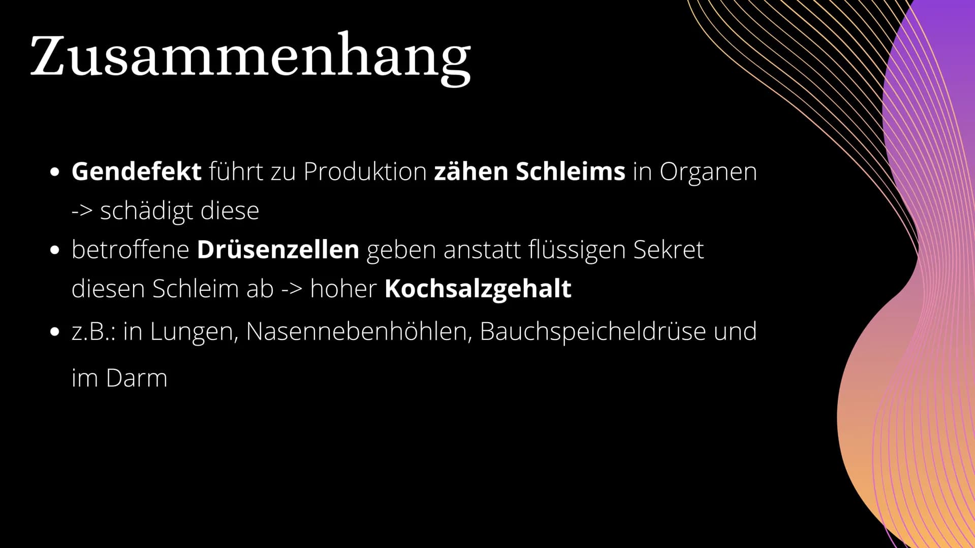 Mukoviszidose Gliederung
• Was ist Mukoviszidose?
Symptome
genetische Ursachen
Zusammenhang
› Vererbungsmuster
Häufigkeit
• Leben mit Mukovi