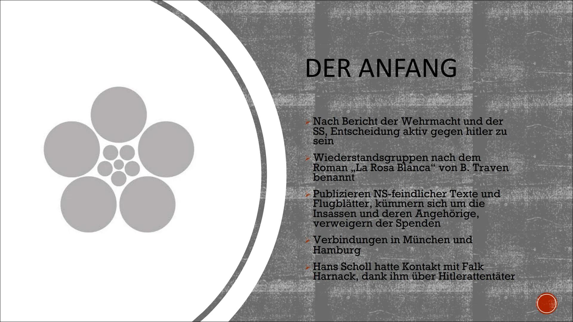 WIEDERSTAND DER „WEISSE ROSE“
GEGEN DEN NATIONALSOZIALISMUS

Beyza K. INHALTSVERZEICHNIS

> Hans Scholl und Sophie Scholl
> Politische Lage 