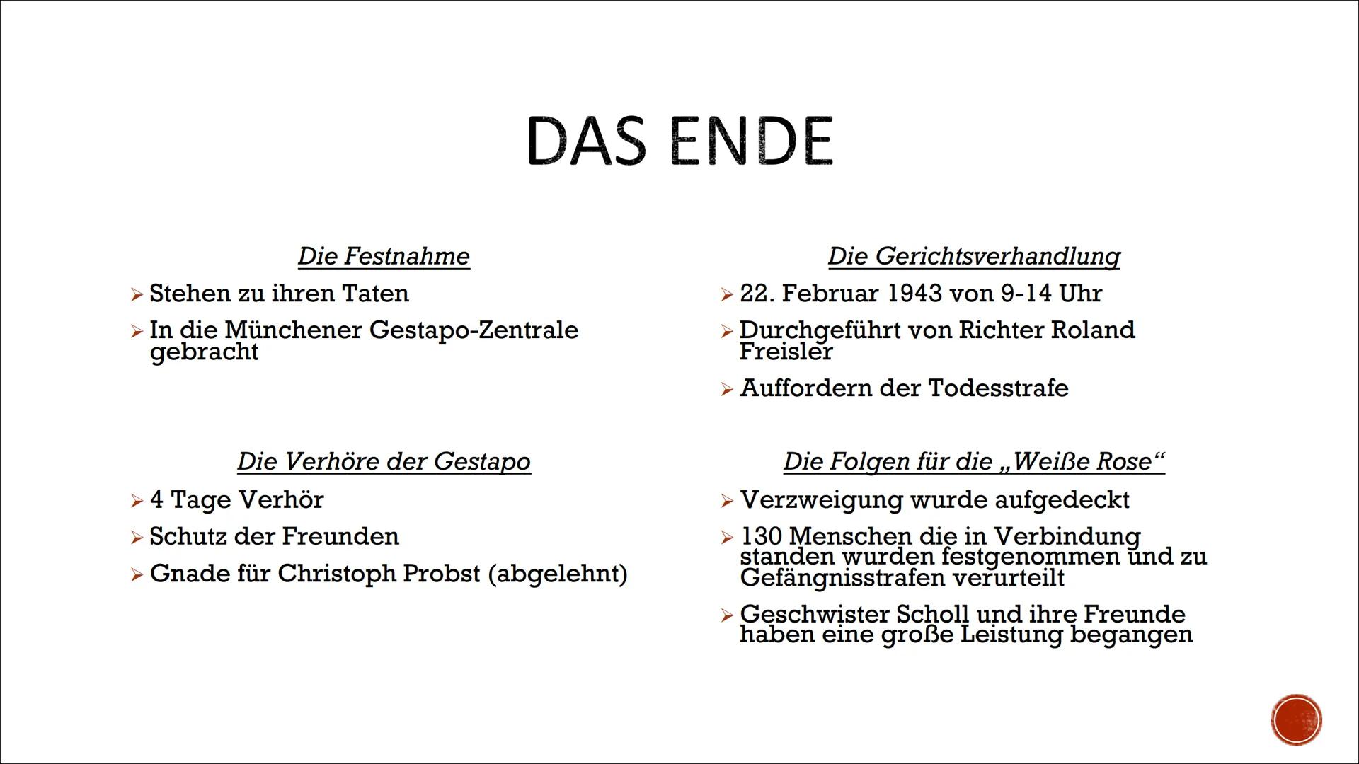 WIEDERSTAND DER „WEISSE ROSE“
GEGEN DEN NATIONALSOZIALISMUS

Beyza K. INHALTSVERZEICHNIS

> Hans Scholl und Sophie Scholl
> Politische Lage 
