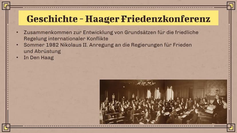 Q
Die Vereinten Nationen
und
die Europäische Union
Eine Präsentation von Marwin Michelson und Oliver Beeken Vereinte Nationen
Geschichte
●
●