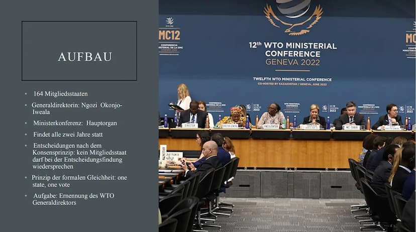 TRADE
WORLD
ORGANIZATION
WTO:
WORLD TRADE ORGANIZATION Gründung
• Mitglieder
•
●
●
●
Zielsetzung/Aufgaben
Aufbau
Die drei Säulen
Kritik
INHA
