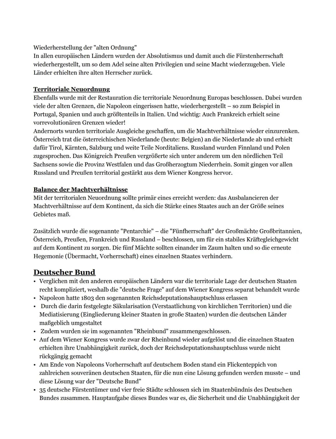Themen
Der Wiener Kongress
. Das Hambacherfest
.
Die Karlsbader Beschlüsse
. Der Vormärz
●
Der Wiener Kongress
Inhalt
●
.
,,Der Wiener Kongr