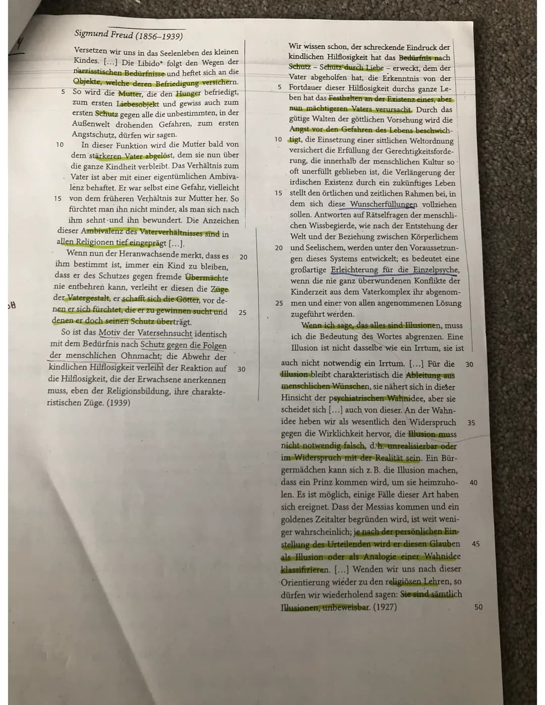 SH
Sigmund Freud (1856-1939)
Versetzen wir uns in das Seelenleben des kleinen
Kindes. [...] Die Libido* folgt den Wegen der
narzisstischen B