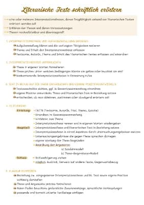 Know Erörterung literarischer Texte (Vorbereitung Abitur) thumbnail