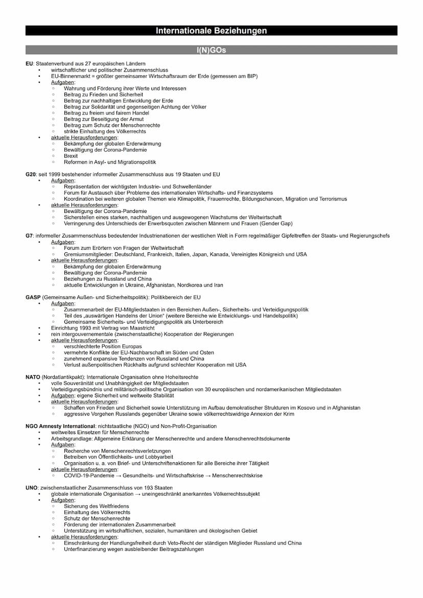 qualitative Definition
quantitative Definition
↑
↓
Internationale Beziehungen
kontinuierliche und systematische Anwendung kollektiver physis