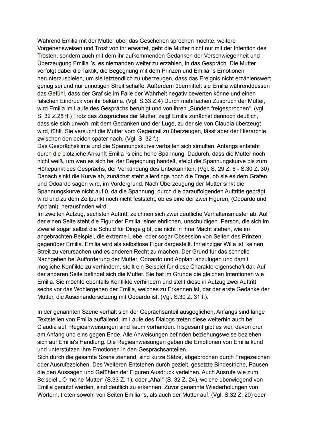 Szenenanalyse, Auftritt 6., Aufzug 2.
Das Bürgerlich Trauerspiel (Drama) ,,Emilia Galotti", wurde von Gotthold Ephraim Lessing in
Zeiten der
