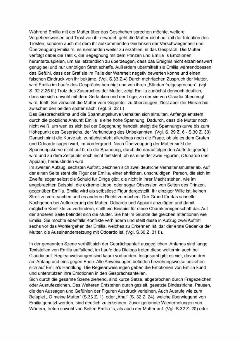 Szenenanalyse, Auftritt 6., Aufzug 2.
Das Bürgerlich Trauerspiel (Drama) ,,Emilia Galotti", wurde von Gotthold Ephraim Lessing in
Zeiten der