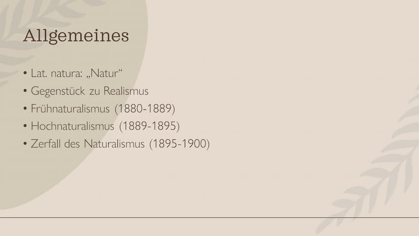 Naturalismus und
Impressionismus GLIEDERUNG
ZEITSTRAHL
NATURALISMUS
IMPRESSIONISMUS
QUELLEN Zeitstrahl
1795-1835
Romantik
1890-1910
Impressi