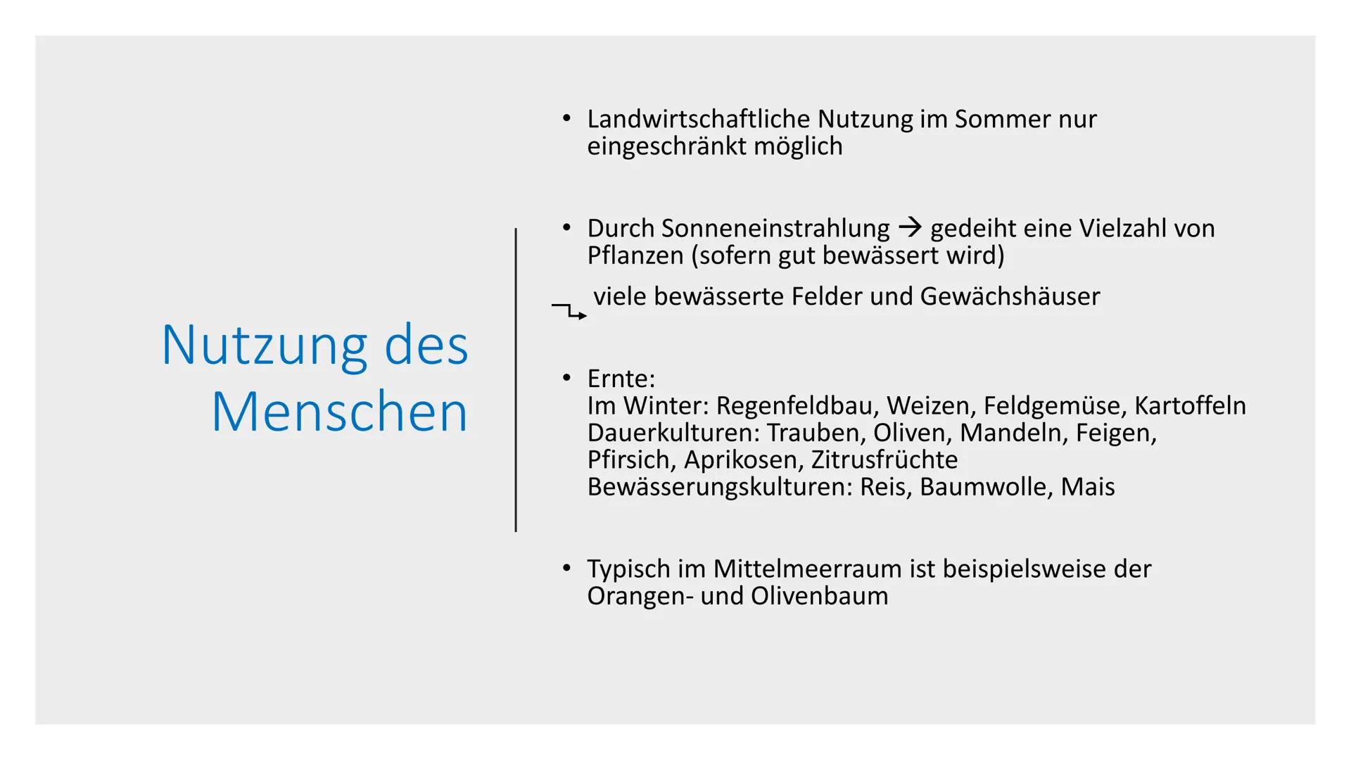 5.Vegetationszone
Hartlaubgehölze Inhaltverzeichnis:
Wichtige Informationen
• Klima in Spanien
●
Wasserverteilung Spaniens
• Gründe der Wass