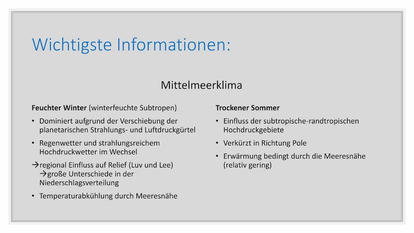 5.Vegetationszone
Hartlaubgehölze Inhaltverzeichnis:
Wichtige Informationen
• Klima in Spanien
●
Wasserverteilung Spaniens
• Gründe der Wass