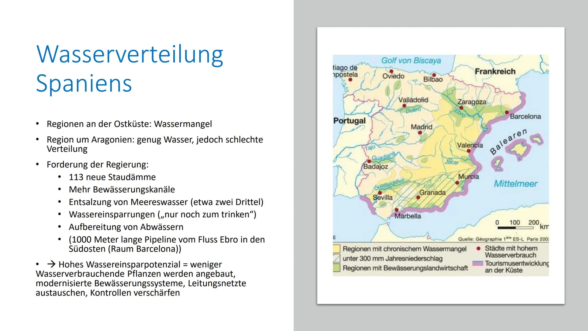 5.Vegetationszone
Hartlaubgehölze Inhaltverzeichnis:
Wichtige Informationen
• Klima in Spanien
●
Wasserverteilung Spaniens
• Gründe der Wass